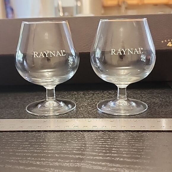 RAYNAL Brandy Set Of TWO Sniffer Glasses - Picture 1 of 3